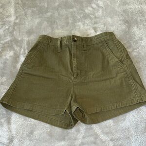 Olive Green Madewell Size Xxs Women's Shorts